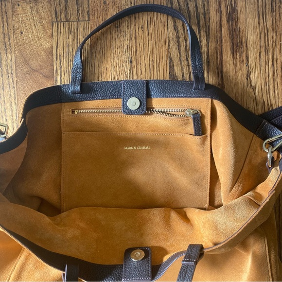 Mark and Graham Italian Suede Handbag - Picture 6 of 7